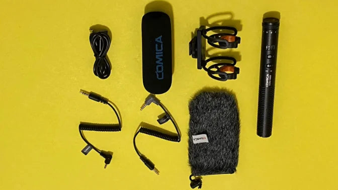 COMICA VM20 Shotgun Microphone, Professional Super Cardioid Microphone with Shock Mount, Camera Microphone For Video Record