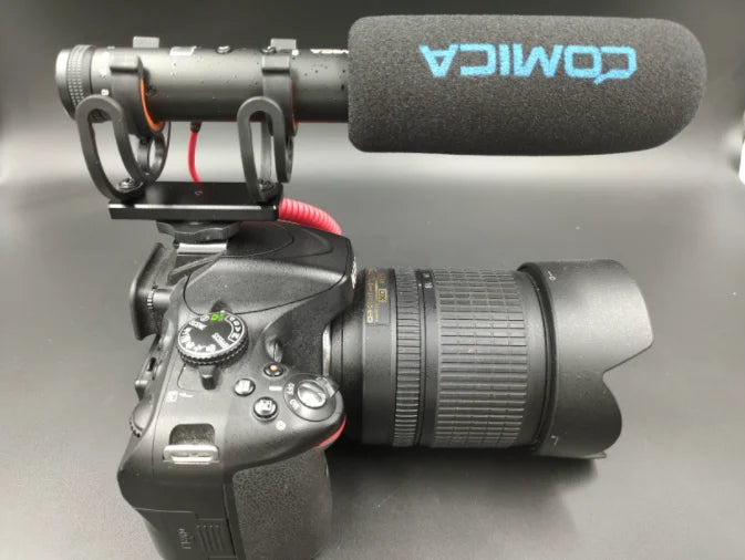 COMICA VM20 Shotgun Microphone, Professional Super Cardioid Microphone with Shock Mount, Camera Microphone For Video Record
