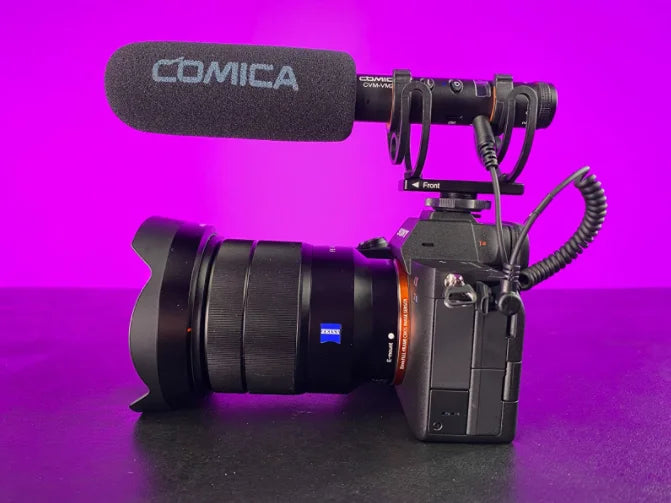 COMICA VM20 Shotgun Microphone, Professional Super Cardioid Microphone with Shock Mount, Camera Microphone For Video Record