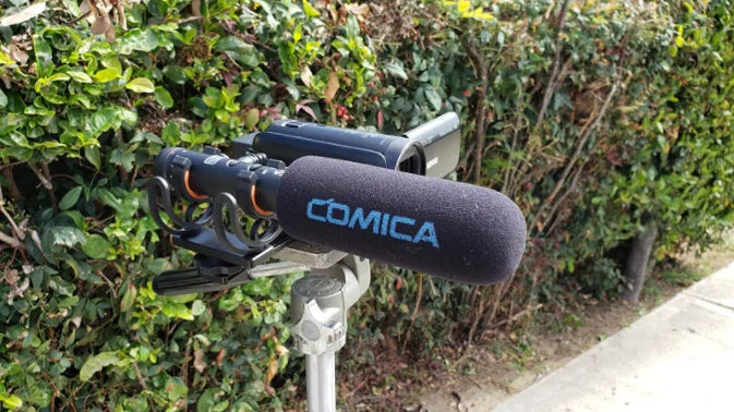 COMICA VM20 Shotgun Microphone, Professional Super Cardioid Microphone with Shock Mount, Camera Microphone For Video Record