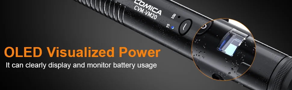 COMICA VM20 Shotgun Microphone, Professional Super Cardioid Microphone with Shock Mount, Camera Microphone For Video Record