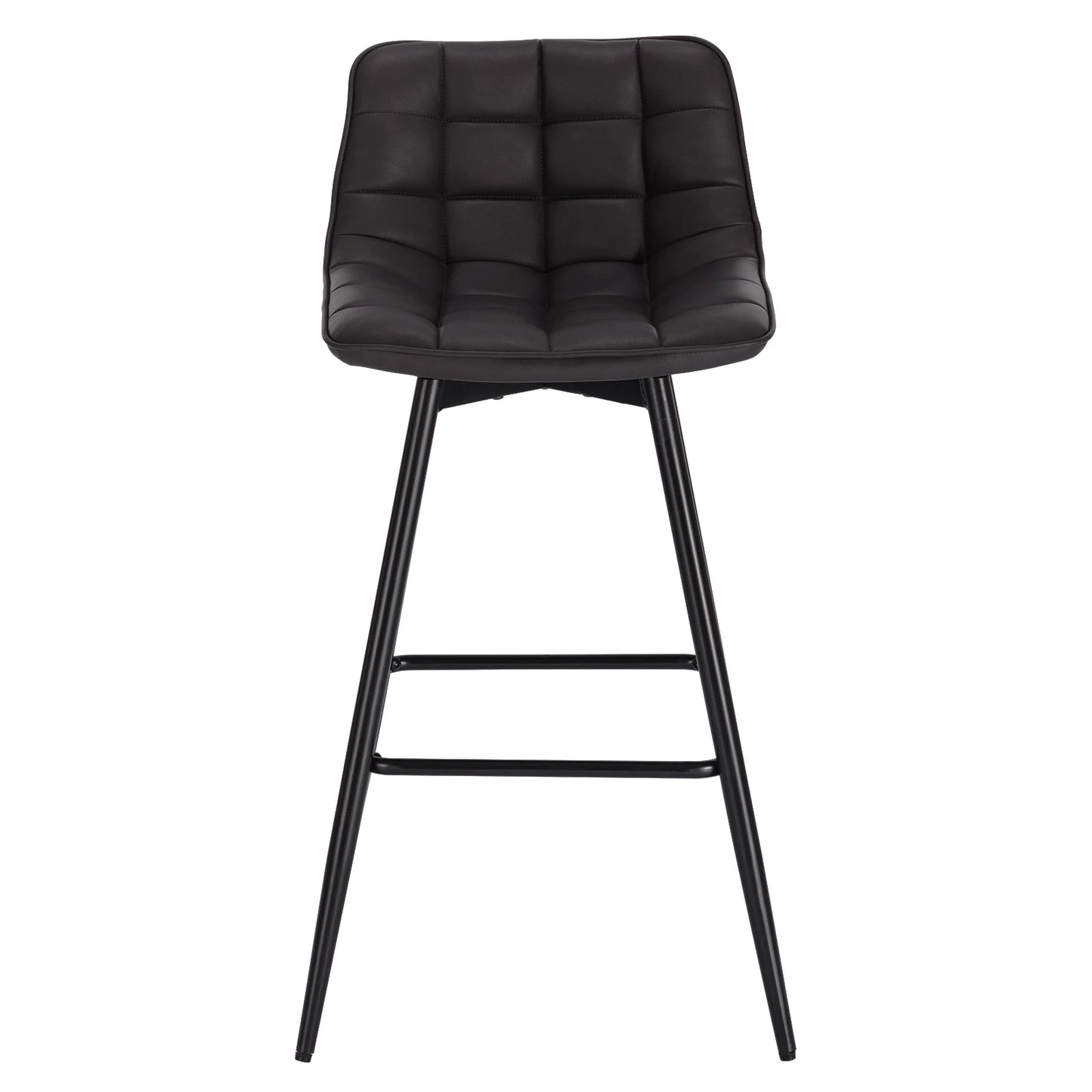 WOLTU 2PCs/set Designer Bar Stool High Chair for Bar Bistro leather/Velvet Seat with Footrest Metal Frame Household Bar Chairs