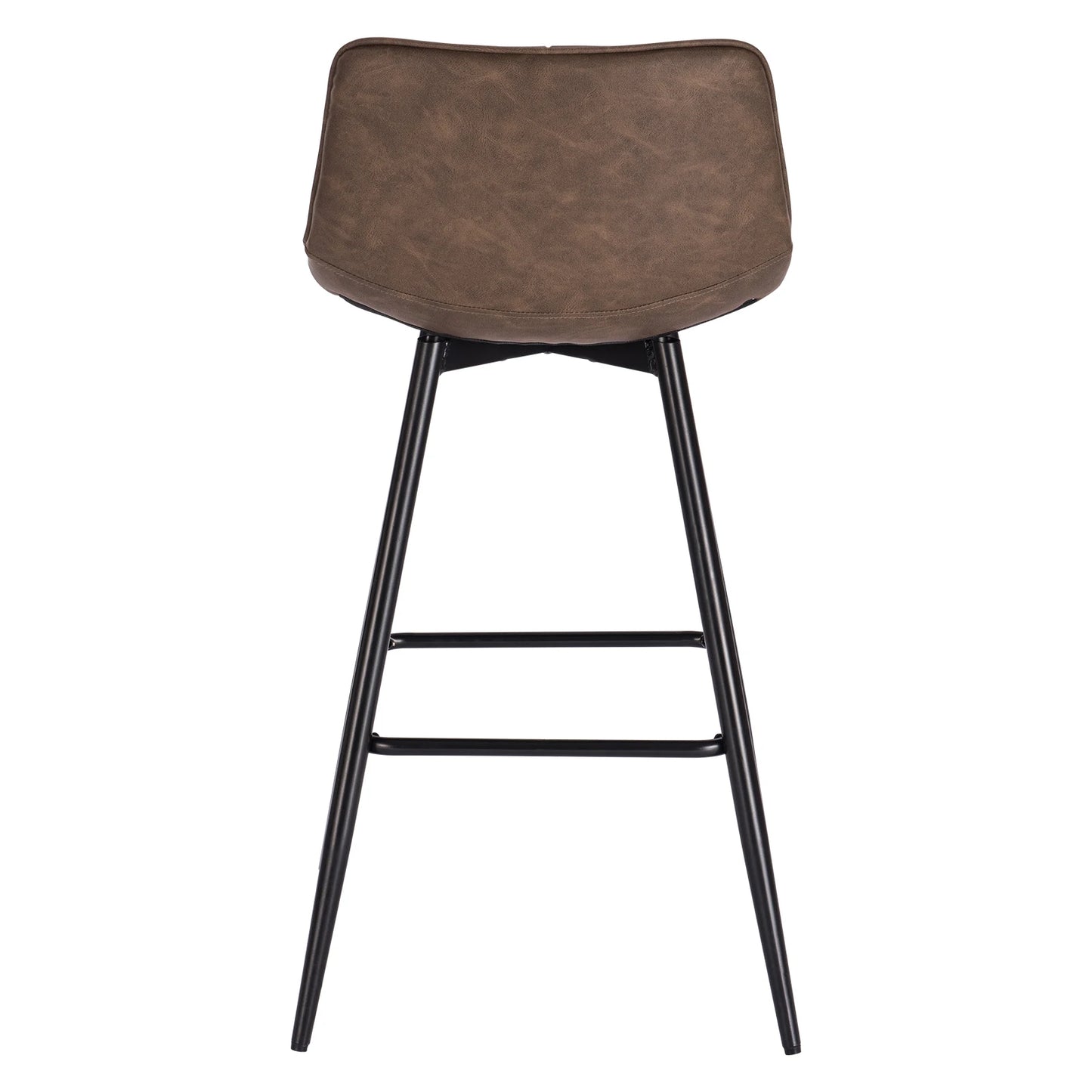 WOLTU 2PCs/set Designer Bar Stool High Chair for Bar Bistro leather/Velvet Seat with Footrest Metal Frame Household Bar Chairs