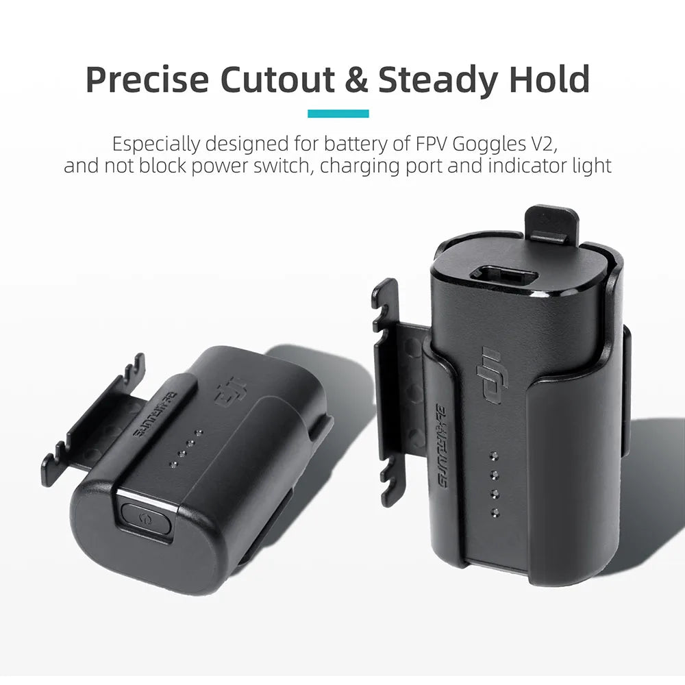 Battery Storage Case For Avata FPV Battery Holder Headband Back Clip Holder For DJI Goggles V2 V1 Flying Glasses Accessories