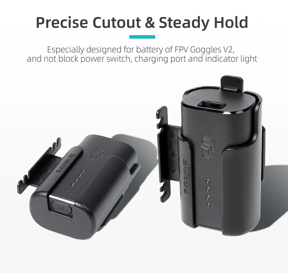 Battery Storage Case For Avata FPV Battery Holder Headband Back Clip Holder For DJI Goggles V2 V1 Flying Glasses Accessories