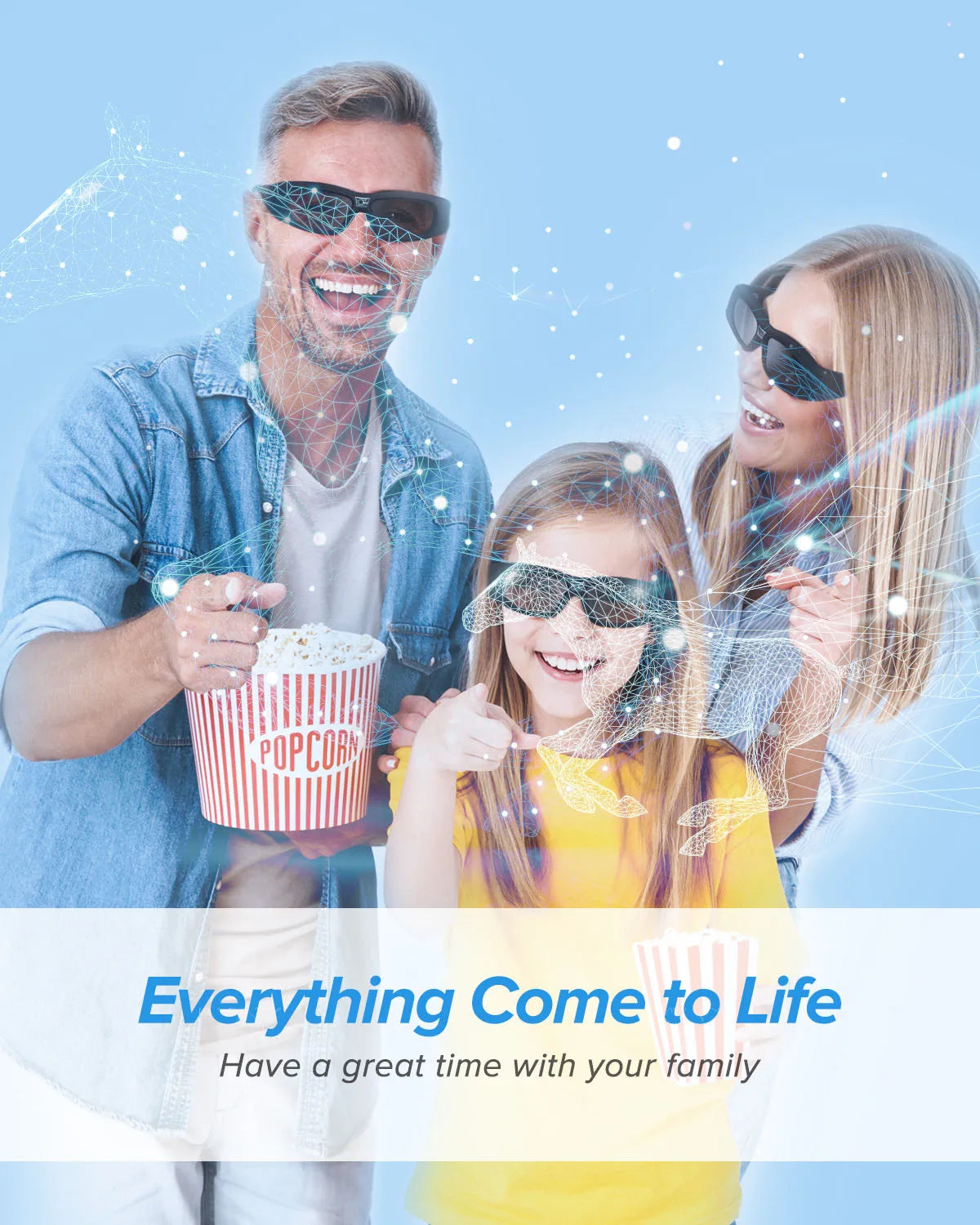 DLP Active Shutter 3D Glasses 96~144Hz For Optoma Acer Home ViewSonic ViewSonic