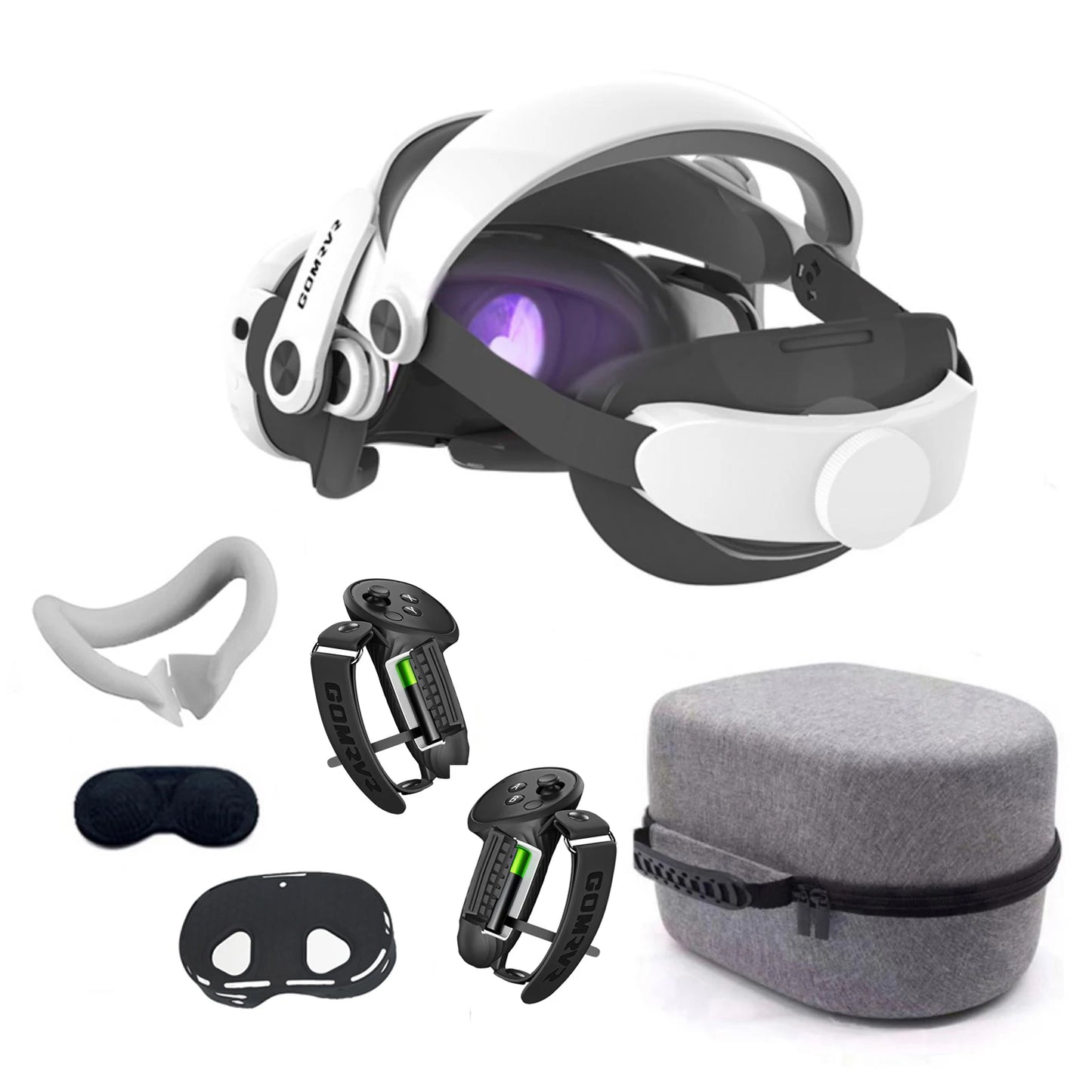 GOMRVR Head Strap for Meta Quest 3S Elite Head Strap Replacement Enhanced Support Improve Comfort-Virtual for VR Accessories