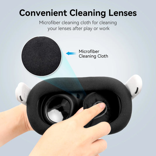 VR Glasses Universal Dust Cover For Vision Pro/Meta Quest 3S/ Quest 3/2 Dust Scratch Resistant Lens Protector VR Accessories