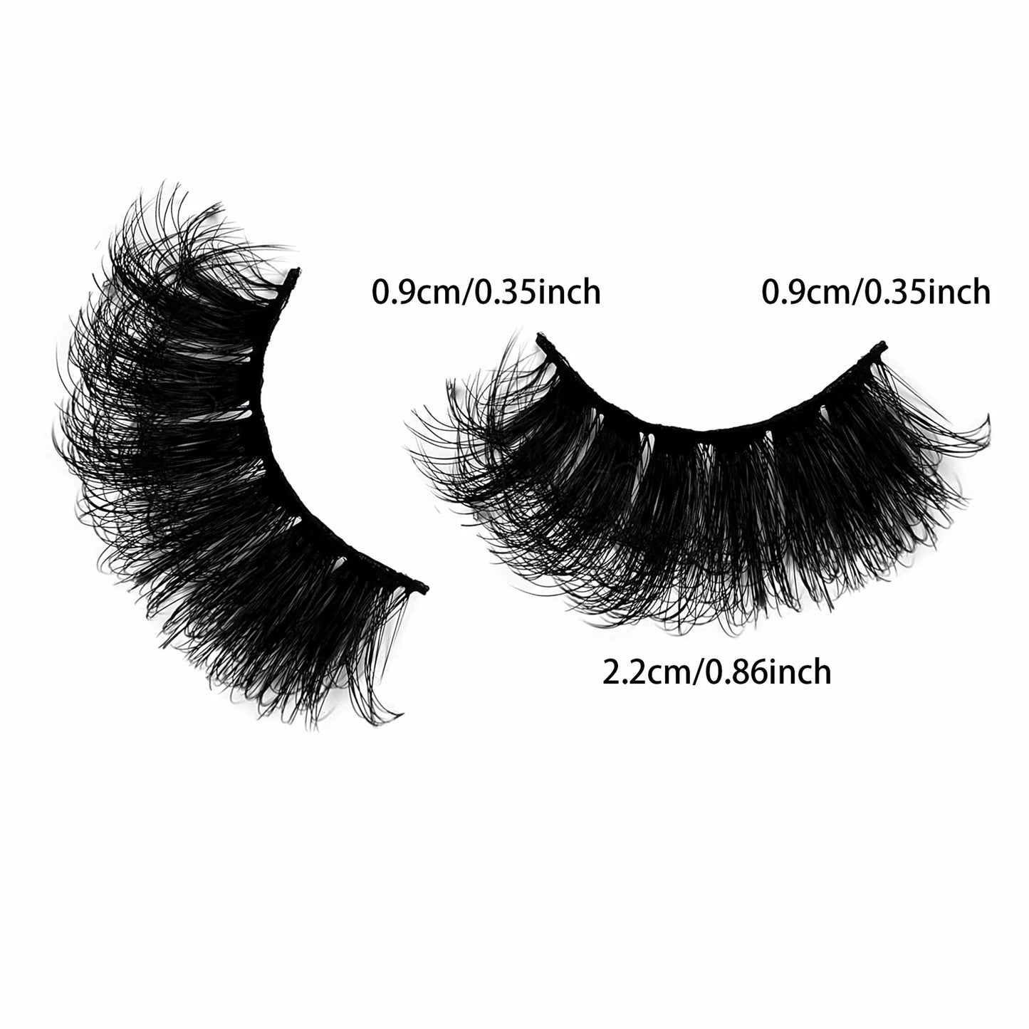 5 Pairs Eyelashes Faux Mink Eyelashes Long Lasting Fluffy Mink Lashes Dramatic Volume lashes Extension Thick Long