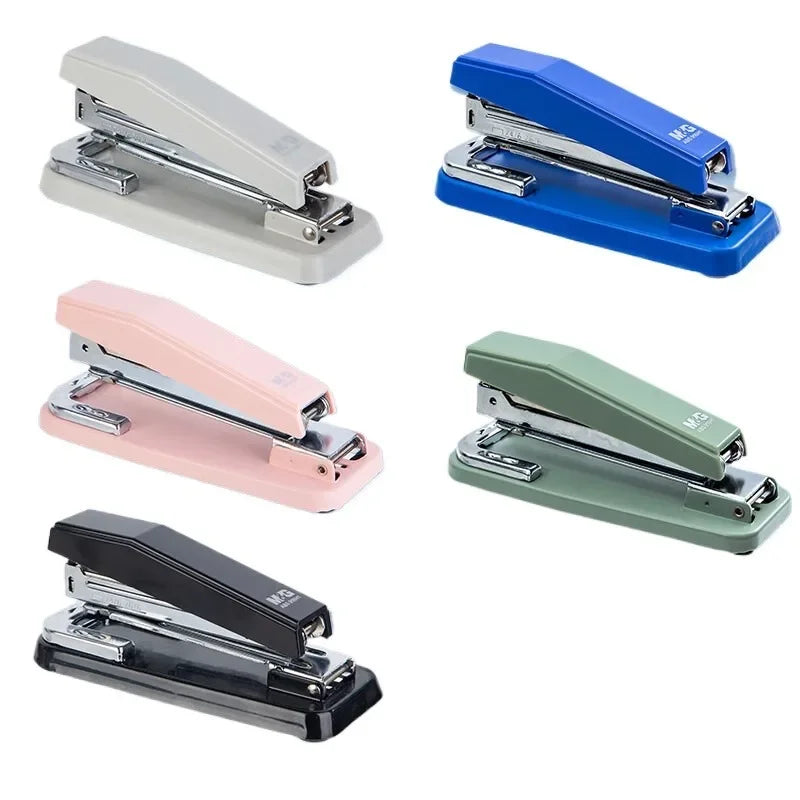 360 Rotation Design Desktop Stapler Portable Stapler with 25 Sheet Capacity Two Binding Modes Black/White/Blue/Green/Pink