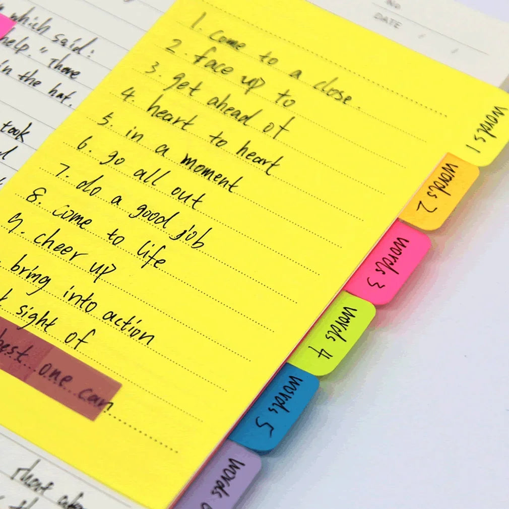410 Sheets/Book Sticky Notes Creative Notepad Memo Pads Office School Stationery Adhesive Stickers Sticky Note Pads