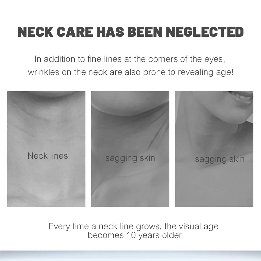 Goat Milk Six Peptides Neck Mask Collagen Firming Necks skincare Mask Beauty Moisturizing Lift Firming Neck Skin Care Mask 5PCS
