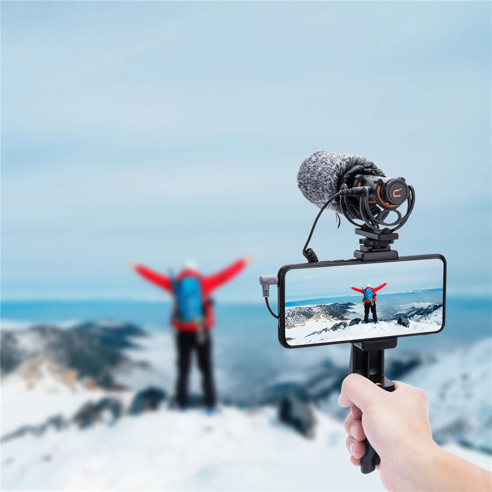 COMICA VM20 Shotgun Microphone, Professional Super Cardioid Microphone with Shock Mount, Camera Microphone For Video Record