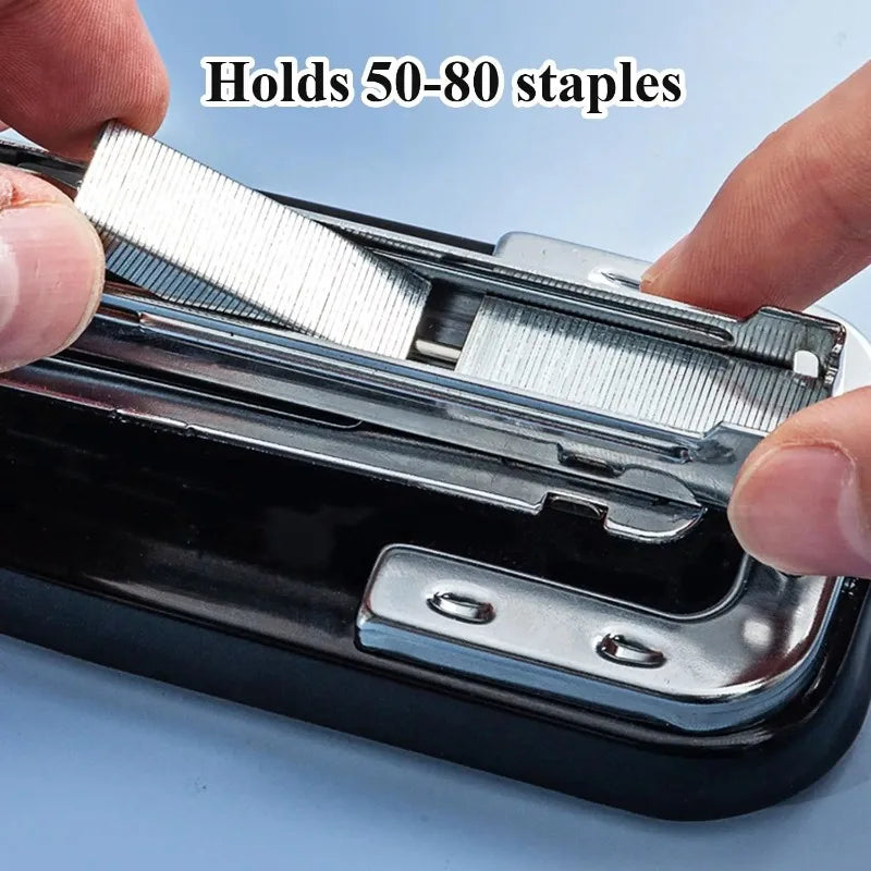 360 Rotation Design Desktop Stapler Portable Stapler with 25 Sheet Capacity Two Binding Modes Black/White/Blue/Green/Pink