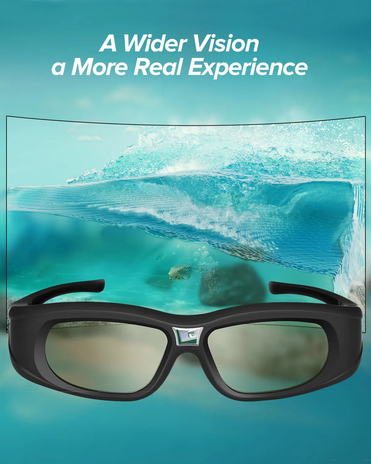 DLP Active Shutter 3D Glasses 96~144Hz For Optoma Acer Home ViewSonic ViewSonic