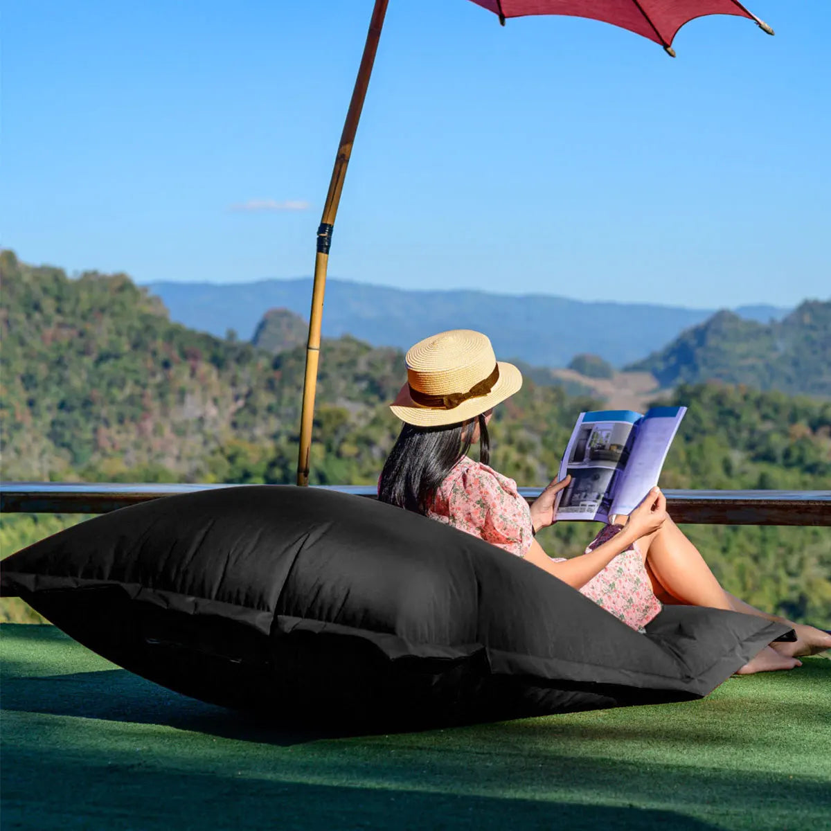 Large Bean Bag Chair Sofa Cover Waterproof 420D Oxford Cloth Lazy Seat Bag Couch Cover Adults Kids Soft Tatami Without Filler