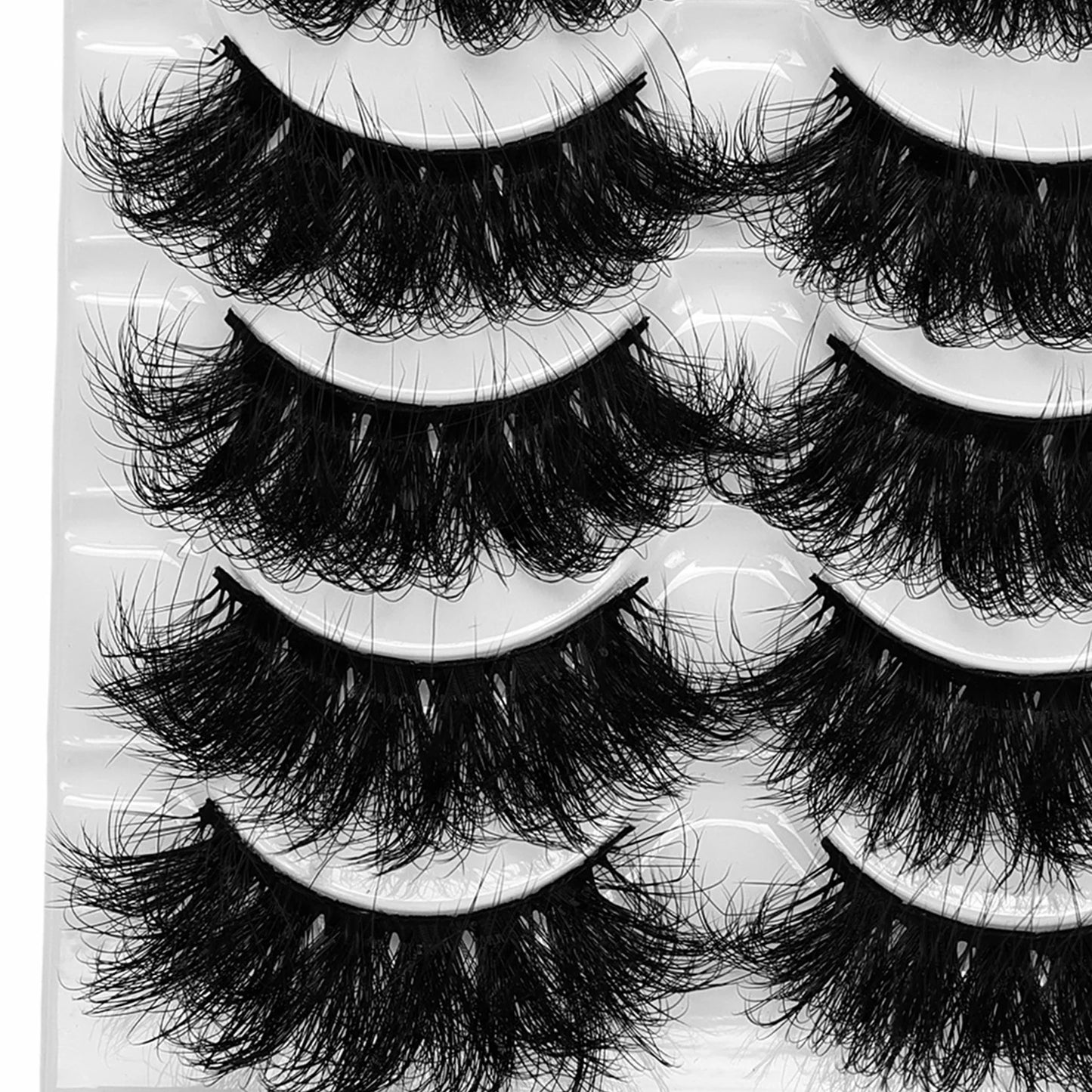 5 Pairs Eyelashes Faux Mink Eyelashes Long Lasting Fluffy Mink Lashes Dramatic Volume lashes Extension Thick Long
