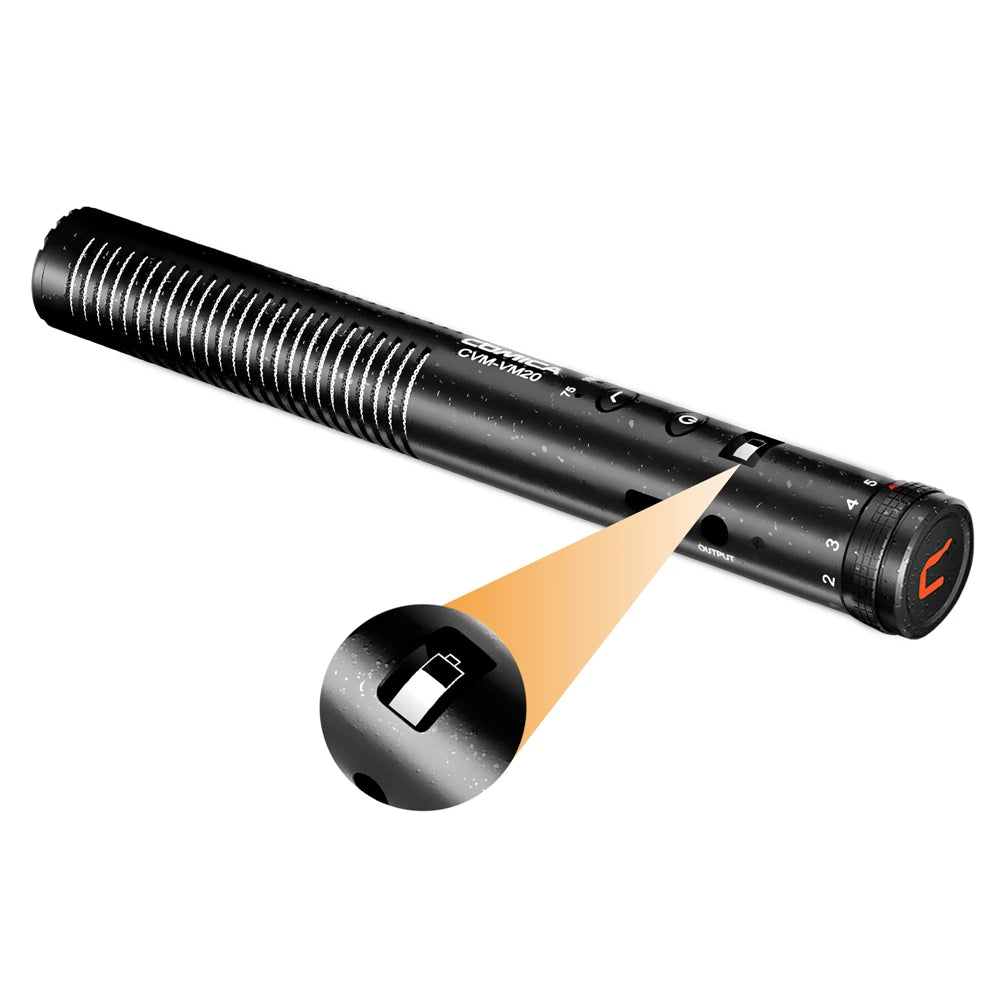COMICA VM20 Shotgun Microphone, Professional Super Cardioid Microphone with Shock Mount, Camera Microphone For Video Record