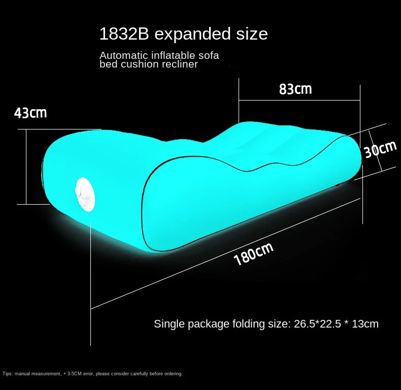 Adult Garden Automatic Inflatable Sofa Single-person Camping Air Mattresses Portable Ourdoor Sleeping Bed Comfort Travel Sofa