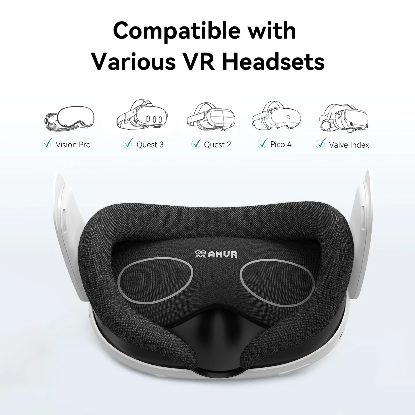VR Glasses Universal Dust Cover For Vision Pro/Meta Quest 3S/ Quest 3/2 Dust Scratch Resistant Lens Protector VR Accessories