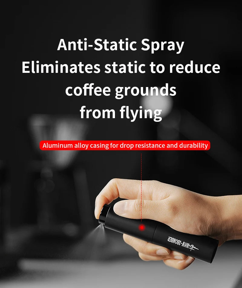 MHW-3BOMBER Coffee Scale Rechargeable Food Kitchen Scale 0.3g Precise Wooden Digital Bean Scale with Spray Bottle Barista Tool