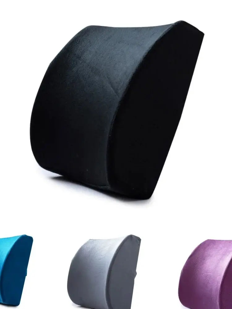 Lumbar Support Pillow For Office Chair And Car Seat, Perfectly Balanced Memory Foam Lumbar Pillow Multi-purpose Back Cushion For