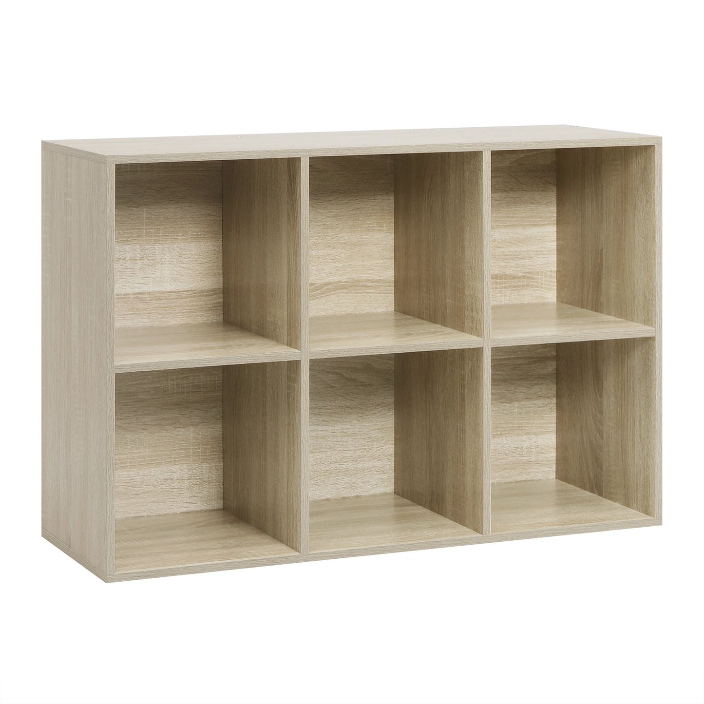 WOLTU Decorative White Bookcase Book Shelf 6 Storage Cubes Unit Freestanding Bookcase for Kitchen Living Room Bedroom Home Decor